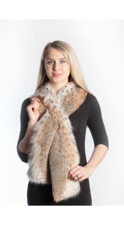 Lynx fur scarf - long